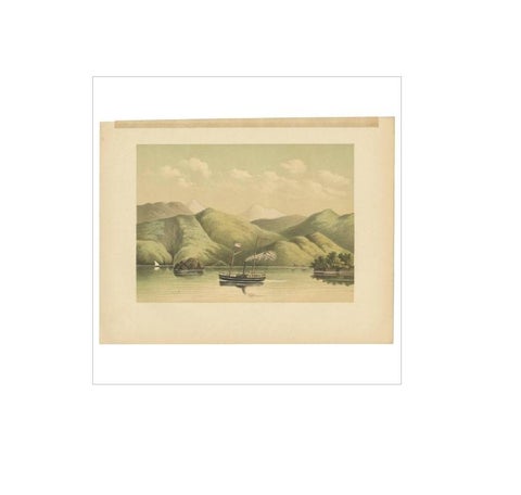 Antique Print of a Ship Near the Coast of Aceh (Atjeh) by M.T.H. Perelaer, 1888, view 4