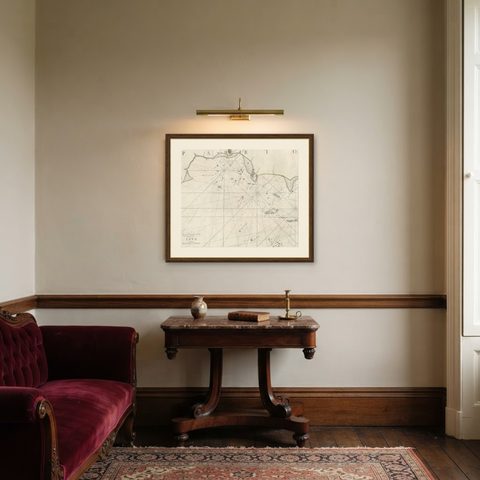 Two Antique Sea Charts of the Thousand Islands between Batavia and Bantam, c1734, shown framed in a room