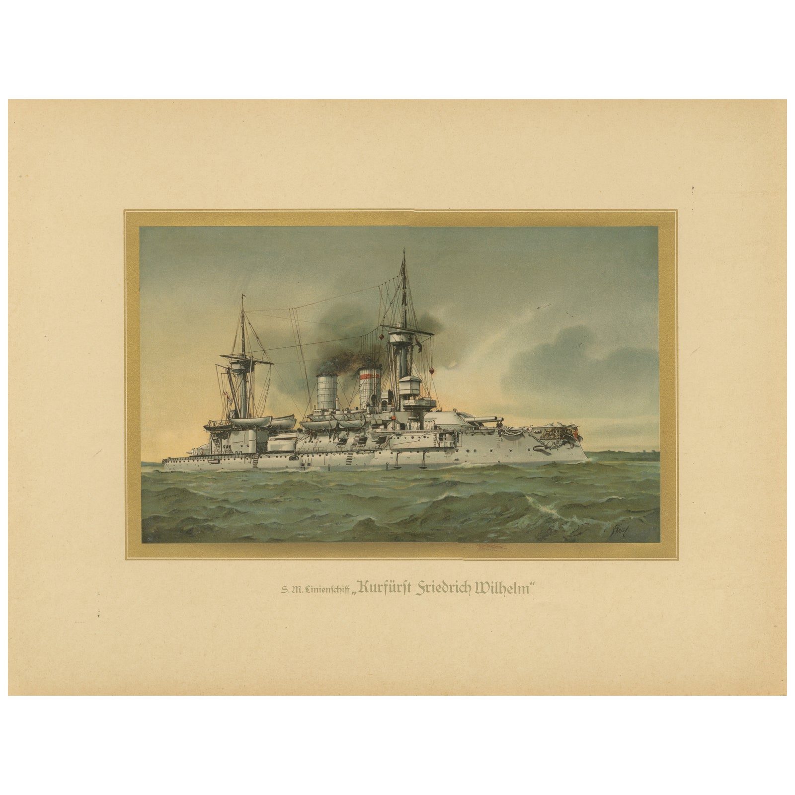 SMS Kurfürst Friedrich Wilhelm: German Pre-Dreadnought Battleship, 1903