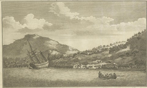 Repairing the Endeavour: Captain Cook's Maritime Ordeal at Hope Islands, ca.1770, close-up 3