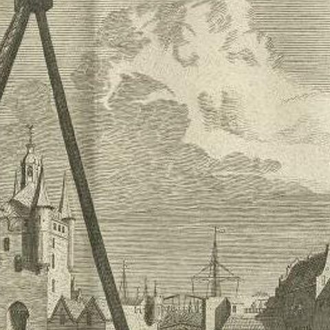 Antique Print of the Port of Zierikzee by Tirion, 1751, close-up 2