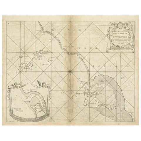 Coast of Northumberland, England, Incl the Holy & Farne Islands, Etc, 1693