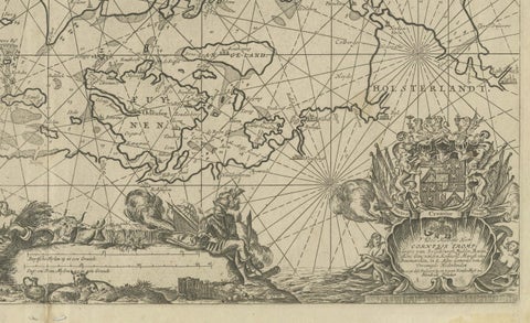 Nautical Chart of Skagerrak and Øresund by Johannes van Keulen, 1680, close-up 5